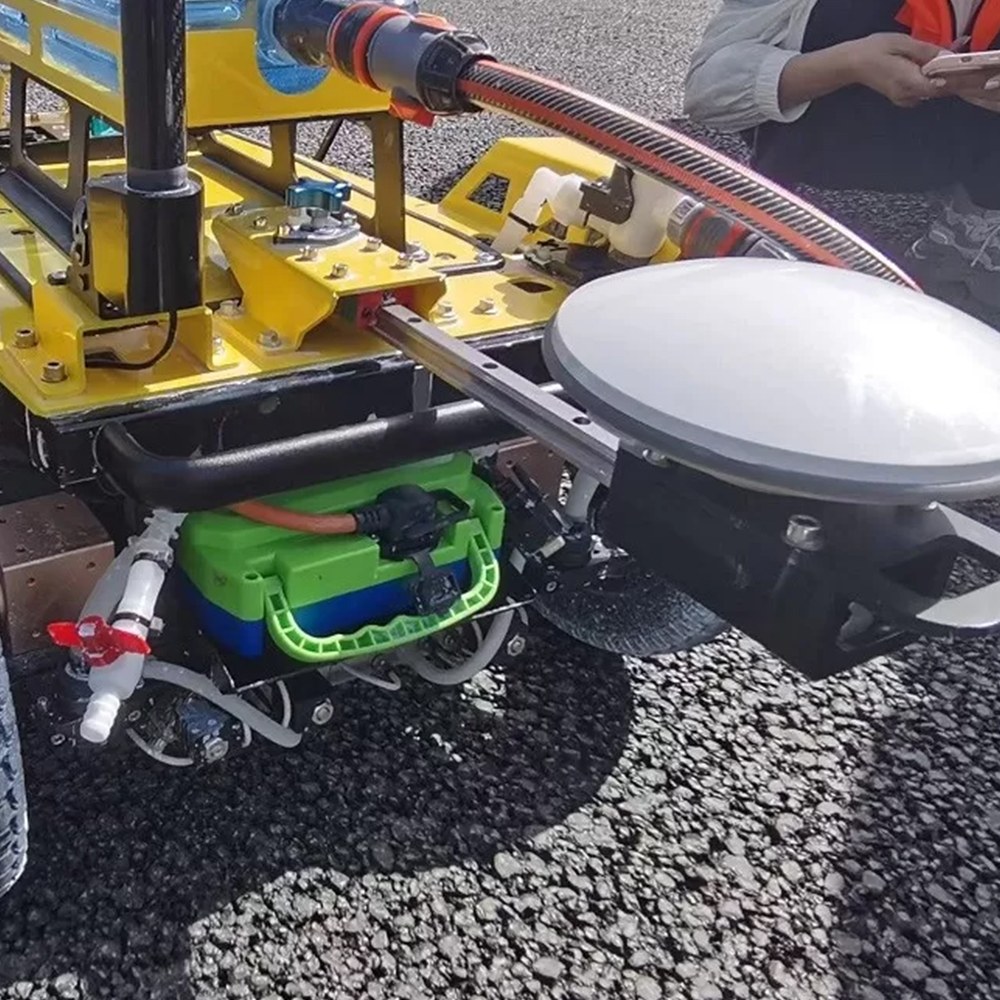 Robot de marcado automático de línea base de carretera